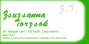 zsuzsanna torzsok business card
